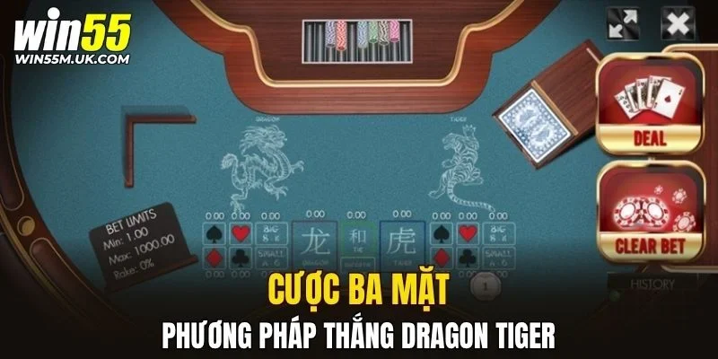 Cược ba mặt - phương pháp thắng Dragon Tiger