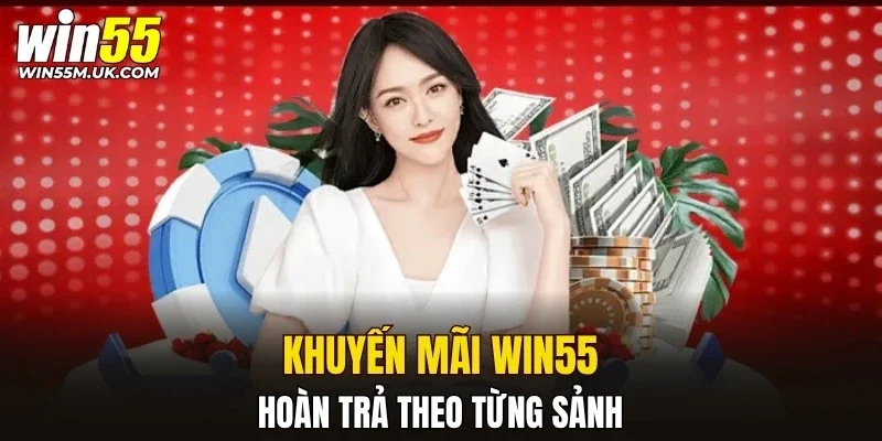 Khuyến mãi WIN55 hoàn trả theo từng sảnh