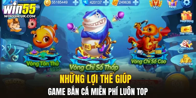Những lợi thế giúp game bắn cá miễn phí luôn top